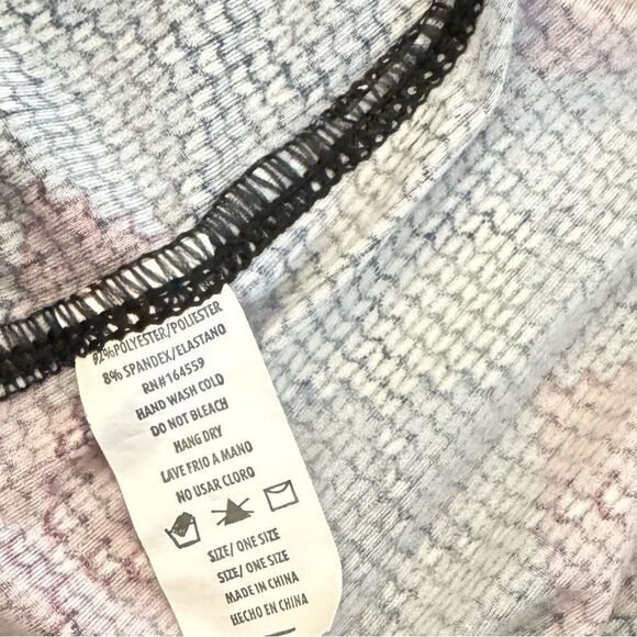 Plaid Soft Leggings Navy Blue Maroon Gray Diamonds One Size - Picture 3 of 4